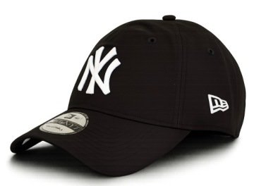 Czapka z daszkiem New Era 60348852 Czarna bawełniana new york yankees logo