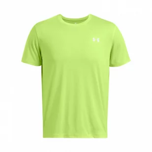 Męska koszulka do biegania Under Armour UA Launch Shortsleeve - zielona - UNDER ARMOUR - Koszulki sportowe męskie - miniaturka - grafika 1