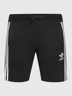 Spodenki damskie - adidas Szorty sportowe adicolor H32342 Czarny Regular Fit - miniaturka - grafika 1