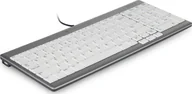 Klawiatury - BakkerElkhuizen BakkerElkhuizen UltraBoard 960 Standard Compact, Mini, USB, QWERTY, Silver, White BNEU960SCUS - miniaturka - grafika 1