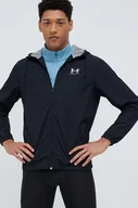 Kurtki męskie - Under Armour wiatrówka kolor czarny przejściowa - miniaturka - grafika 1