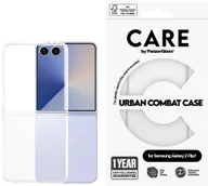 Etui i futerały do telefonów - Etui CARE by PanzerGlass Flagship Urban Combat do Samsung Galaxy Z Flip7 przezroczysty - miniaturka - grafika 1