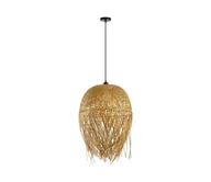 Lampy sufitowe - Immax 08271L - Żyrandol na lince HILO 1xE27/40W/230V śr. 45 cm bambus - miniaturka - grafika 1