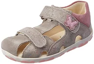 Buty dla dziewczynek - Superfit Fanni sandały dla dziewczynek, jasnoszary różowy 2510, 23 EU - miniaturka - grafika 1