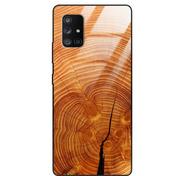 Etui i futerały do telefonów - Etui drewniane Samsung Galaxy A71 5g Old Fashion Wood Burnt Orange Forestzone Glass - miniaturka - grafika 1