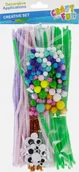 Zabawki kreatywne - ZEST KREAT POMPON DRUT OCZY PASTEL 262EL CF 12 - miniaturka - grafika 1