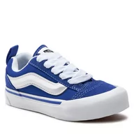 Buty dla dziewczynek - Tenisówki Vans Knu Skool VN000CYUBES1 Blue/True White - miniaturka - grafika 1