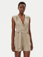 Kombinezony - Guess Kombinezon W5GD99 WH6E0 Beżowy Regular Fit - miniaturka - grafika 1