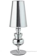 Lampy stojące - King Home Lampa stołowa-biurkowa 52x18cm Queen srebrna 1018T1.CHROME - miniaturka - grafika 1