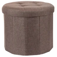 Pufy i podnóżki - Pufa z pikowanym siedziskiem OTTOMAN 45 x 39 cm CP8500910 - miniaturka - grafika 1