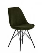 Krzesła - Krzesła Eris do jadalni tapicerowane - oliwkowy sztruks - miniaturka - grafika 1