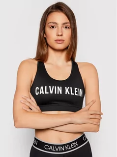 Biustonosze - Calvin Klein Performance Biustonosz sportowy Medium Support 00GWF0K157 Czarny - grafika 1