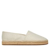 Espadryle damskie - Espadryle Calvin Klein Flat Espadrille - Jacq HW0HW02467 Écru - miniaturka - grafika 1
