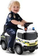 Place zabaw - Zabawkowa Ciężarówka Budowlana na Licencji Scania, Samochód na podnóżki dla Dzieci z Lampkami, Samochód na Kółkach, od 18 Miesięcy (Biały) - miniaturka - grafika 1