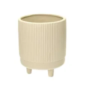 Donice - Osłonka na doniczkę Tres 22cm beige - miniaturka - grafika 1