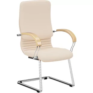 Krzesło Konferencyjne Nova Wood Steel CF LB Chrome Nowy Styl - Krzesła - miniaturka - grafika 1
