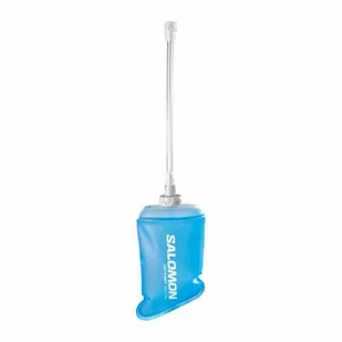 Bidon Salomon Soft Flask 500ml / 17oz Straw 28 Clear Blue - Shakery i bidony sportowe - miniaturka - grafika 1