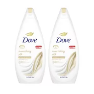 Kosmetyki do kąpieli - Dove Nourish Silk żel pod prysznic 2x720ml - miniaturka - grafika 1