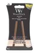Zapachy samochodowe - Woodwick Vanilla &amp; Sea Salt pałeczki zapachowe do auta WW uzupełnienie Woo000556 - miniaturka - grafika 1