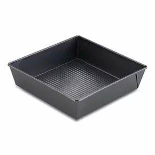 FORMA BLACHA PIECZENIA KWADRATOWA TADAR 24 x 24 CZARNA - Formy do ciast - miniaturka - grafika 1