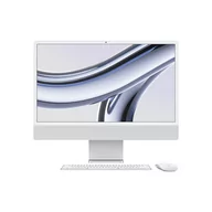 Zestawy komputerowe - Apple iMac 24" 4,5K Retina M3 8-core CPU + 8-core GPU / 24GB / 512GB SSD / Srebrny (Silver) - miniaturka - grafika 1