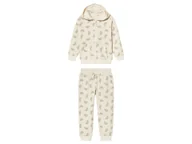 Spodnie i spodenki dla dziewczynek - lupilu® Dres dziecięcy z bawełny (110/116, Biały) - miniaturka - grafika 1