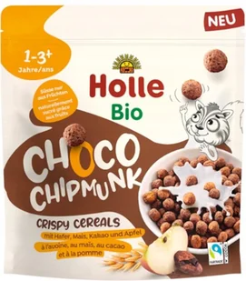 HOLLE Bio Chrupiące płatki zbożowe Choco Chipmunk, 125g - Zdrowa żywność - miniaturka - grafika 1