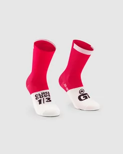ASSOS Skarpetki rowerowe GT SOCKS lunar red - Skarpetki sportowe męskie - miniaturka - grafika 1