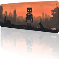 Podkładki pod mysz - PODKŁADKA POD MYSZ GAMINGOWA Death and Robots 80x30 TILT Prezent Na biurko - miniaturka - grafika 1