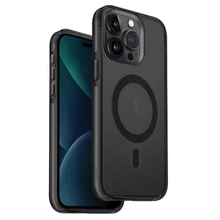 Etui UNIQ Calio Apple iPhone 15 Pro MagClick Charging szary/smoked grey - Etui i futerały do telefonów - miniaturka - grafika 1