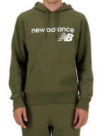 Bluzy męskie - BLUZA męska kangurka bawełnaina NEW BALANCE MT03910DMO dresy z kapturem XL - miniaturka - grafika 1