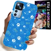 Dodatki do ciast w proszku - ETUI DO XIAOMI 12T / 12T PRO - ŁAPKI KOŚCI PIES PATROL WZORY DLA DZIECI - miniaturka - grafika 1