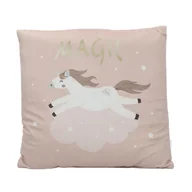 Kołdry i poduszki dla dzieci - Poduszka dekoracyjna z jednorożcem, 40 x 40 cm - miniaturka - grafika 1