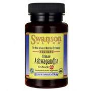 Zioła - Swanson, Usa Ashwagandha KSM-66 250mg - suplement diety 60 kaps. - miniaturka - grafika 1