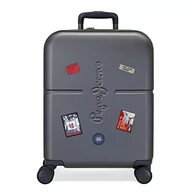 Walizki - Pepe Jeans Kay Walizka kabiny Niebieski 40x55x20 cms Twarde mocowanie ABS Zamknięcie TSA Wbudowany 37L 2,74 kg 4 koła Podwójne bagaż ręczny, niebieski, Maleta, Walizka kabinowa - miniaturka - grafika 1