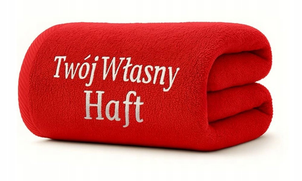 RĘCZNIK FROTTE KĄPIELOWY PLAŻOWY 50x100 TWÓJ WŁASNY HAFT IMIE WF SIŁOWNIA