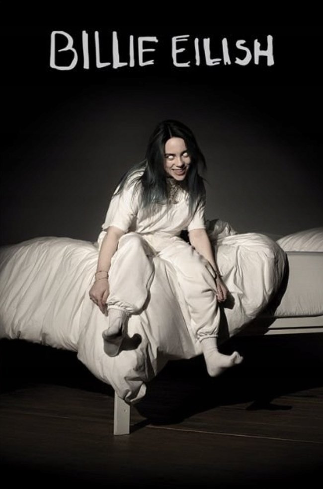 PODKŁADKA POD MYSZ Z Nadrukiem 22x18 cm Billie Eilish Tekst Prezent