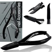 Akcesoria do paznokci - Cążki cęgi do grubych wrastających paznokci skórek obcinaczki nożyczki manicure gabinet SPA czarne - miniaturka - grafika 1