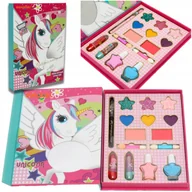Zabawki kreatywne - ZESTAW KOSMETYKÓW DLA DZIECI PALETKA MAKEUP KOSMETYKI DO MALOWANIA LAKIERY - miniaturka - grafika 1