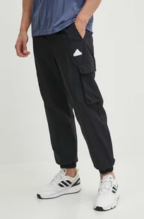 adidas spodnie dresowe kolor czarny gładkie IN3702 - Spodnie męskie - miniaturka - grafika 1