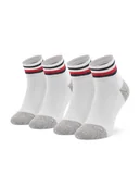 Skarpetki dla dzieci - Tommy Hilfiger Zestaw 2 par wysokich skarpet dziecięcych 100001501 Biały - miniaturka - grafika 1