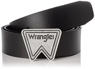 Paski - Wrangler Festival Logo Belt Pasek Męski, czarny, 115 - grafika 1