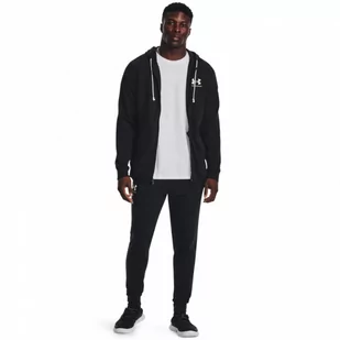 Męskie spodnie dresowe Under Armour UA Rival Terry Jogger - czarne - UNDER ARMOUR - Spodnie sportowe męskie - miniaturka - grafika 1