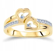 Pierścionki - ZŁOTY PIERŚCIONEK ZŁOTO ZARĘCZYNOWY 585 Rozmiar:15 - miniaturka - grafika 1