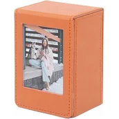Albumy fotograficzne - Futerał Etui Case Pudełko Box Na 100x Zdjęcia Do Fuji Instax Mini 12 11 40 9 8 7 Evo Link Liplay / Brązowy - miniaturka - grafika 1