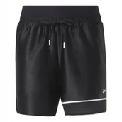 Spodenki damskie - REEBOK - SPODENKI DRESOWE DAMSKIE - CL BBALL SHORT HZ6980 czarne - miniaturka - grafika 1