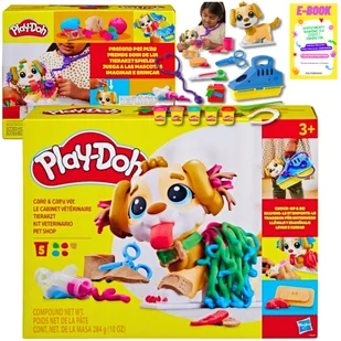 PLAY-DOH CIASTOLINA ZESTAW PREZENT DLA DZIECKA - WIZYTA U WETERYNARZA + EBOOK - Zabawki interaktywne dla dzieci - miniaturka - grafika 1