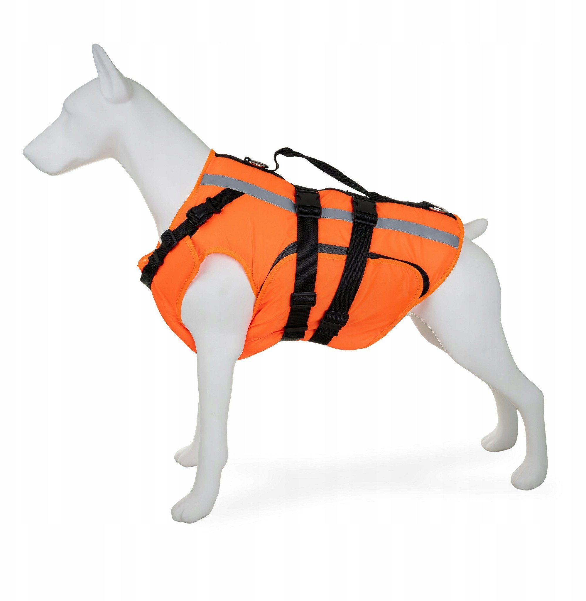 Kamizelka ratunkowa dla psa, XL , 55-80 cm, 57-64 cm, 44 cm, pomara�czowa, materia� Oxford