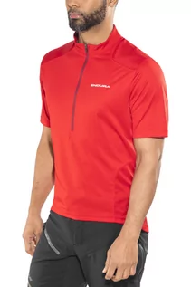 Koszulki rowerowe - Endura Hummvee Koszulka kolarska z krótkim rękawem Mężczyźni, czerwony L 2022 Koszulki MTB i Downhill - grafika 1