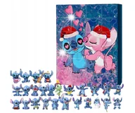 Kalendarze - KALENDARZ ADWENTOWY ŚWIĄTECZNY LILO I STITCH ZABAWKI ZAWIESZKI FIGURKI DUŻY - miniaturka - grafika 1